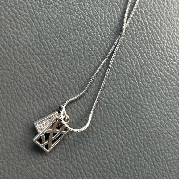 Brighton Silver Necklace with Geometric Pendant - Picture 1 of 2
